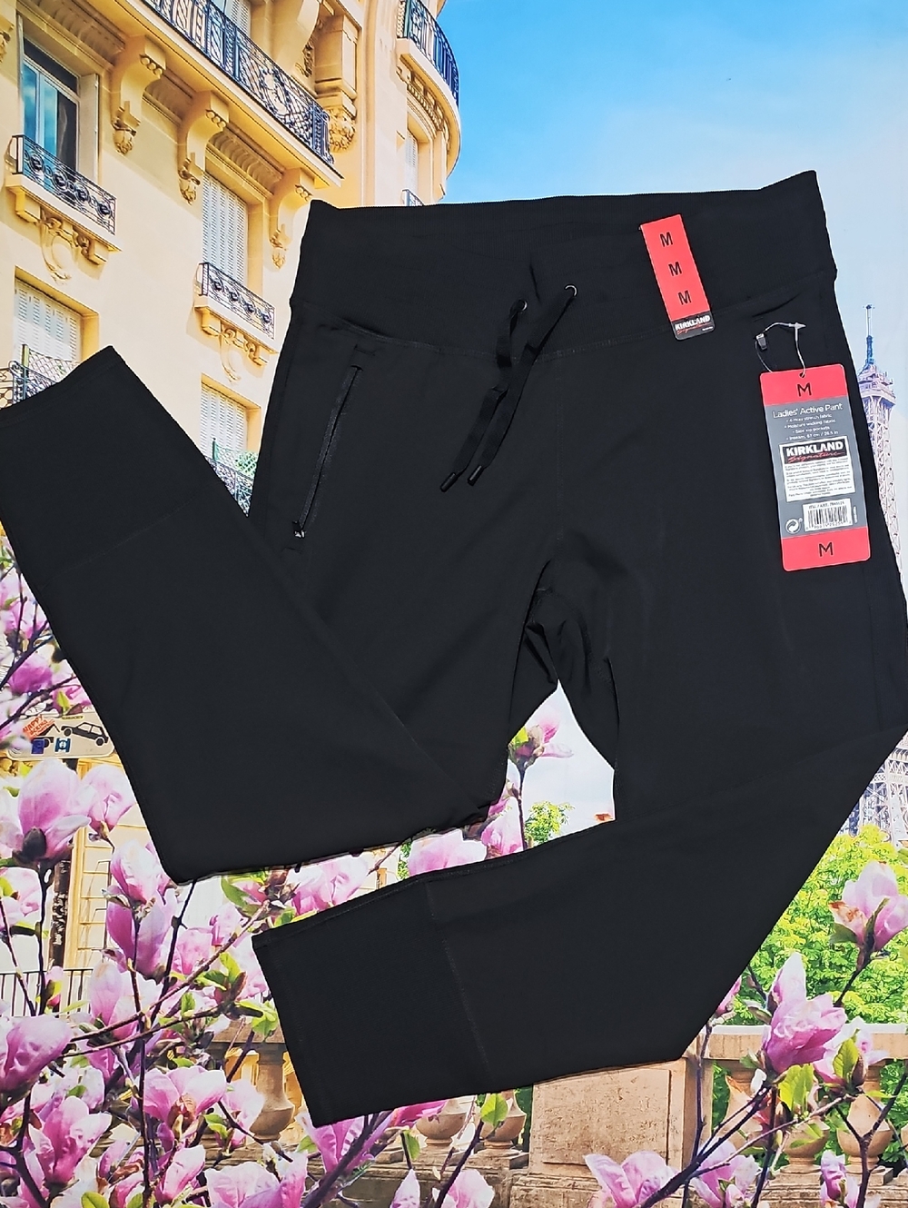 Kirkland Signature Black Track Joggers Medium New